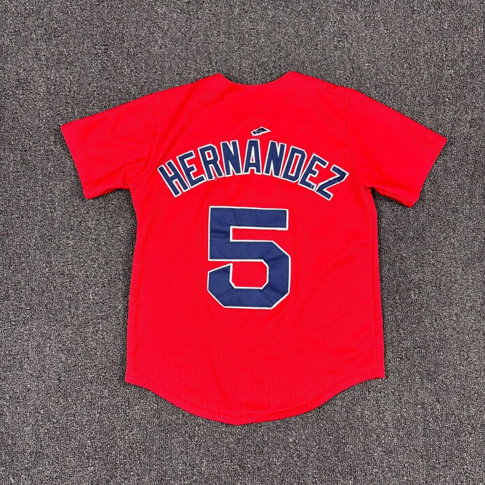 Boston Red Sox Hernandez MLB Baseball #5 Jersey Youth Kids size Medium